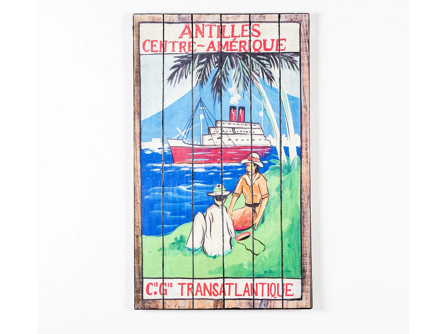 Ship,  Stampa su legno   (3cm X 60cm H. 100cm)| Duzzle