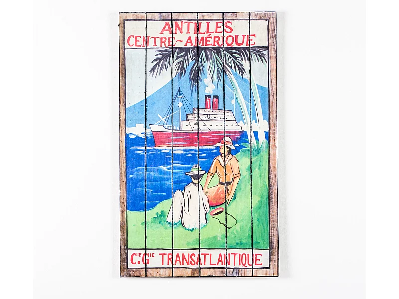 Ship,  Stampa su legno   (3cm X 60cm H. 100cm)| Duzzle