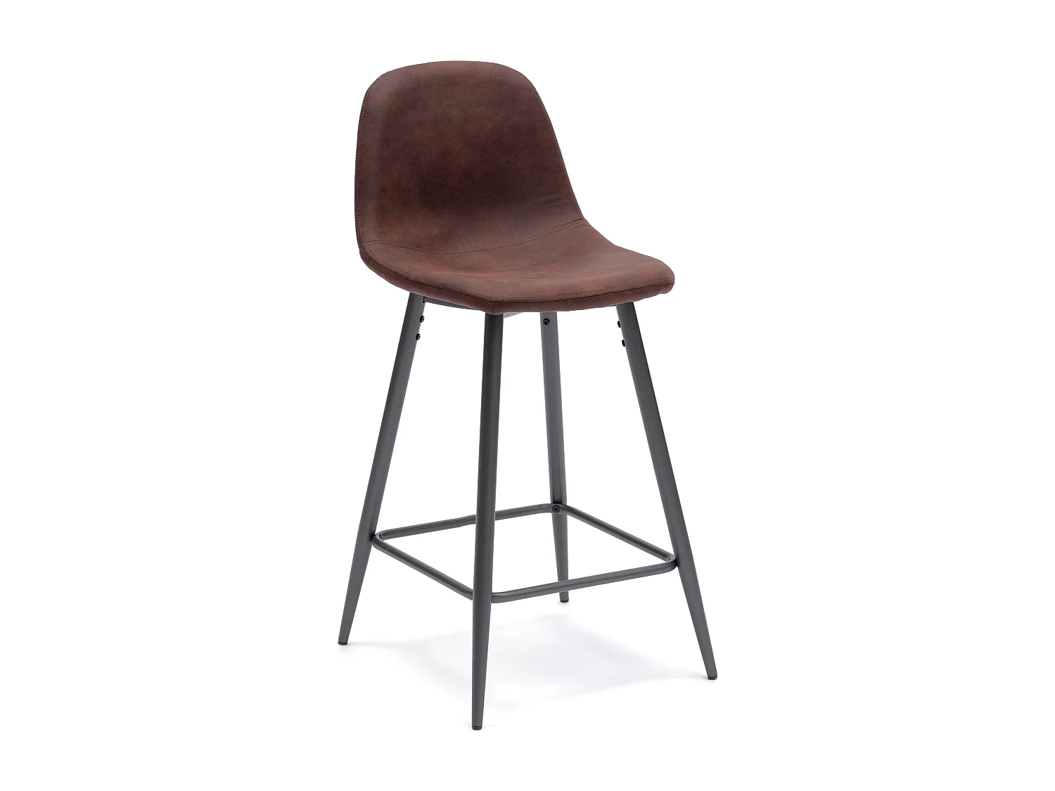 Aria,  Set di 2 sgabelli in similpelle (42cm X 52cm H. 93cm)