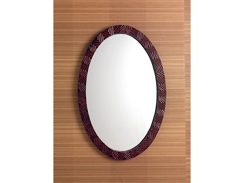 Specchio Ovale Da Parete Stile Vintage 30,5x38 Cm | Decorazione Elegante Per Ingresso, Bagno, Camera