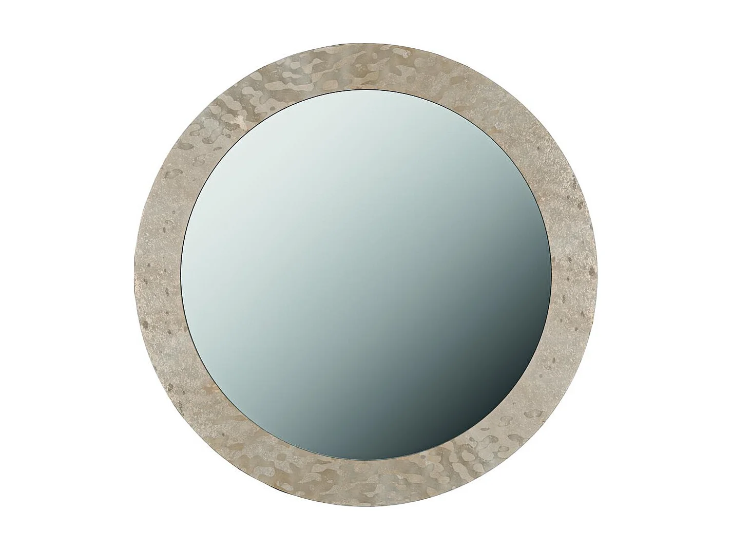 Spherica,  Specchio da parete con cornice in vetro cotto colore Bronzo. Struttura in metallo.  (3cm X 100cm H. 100cm)