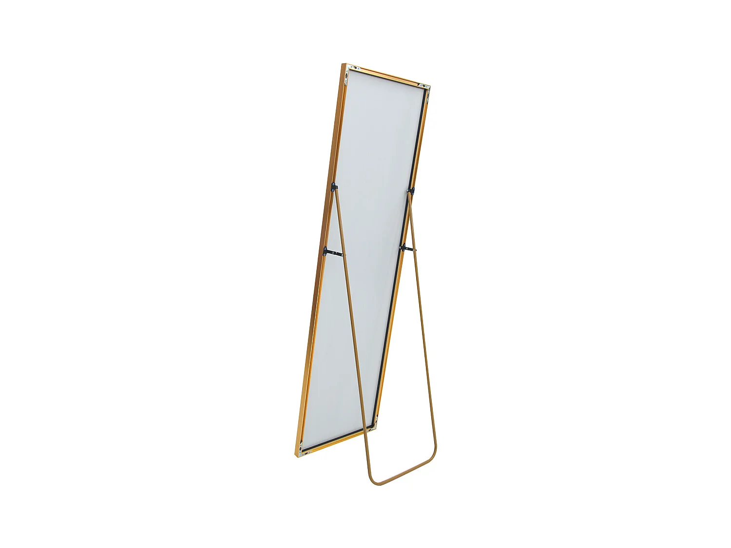 Miroir sur pied - Cadre en métal - 162 x 53 cm - Rectangulaire - pour salon ou dressing