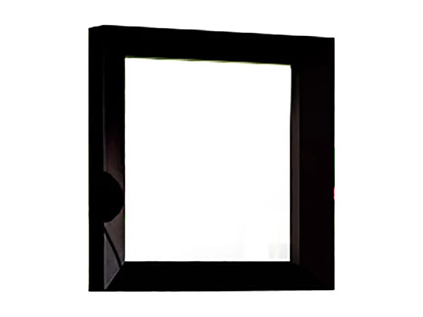 Espejo cuadrado de pared de madera de diseño moderno Ramon