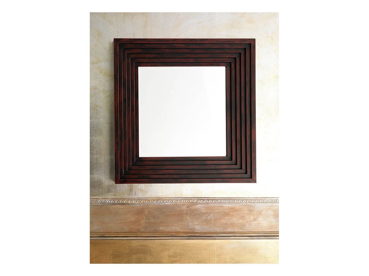 Borders,  Specchio da parete   (100cm X 100cm H. 12cm)| Duzzle