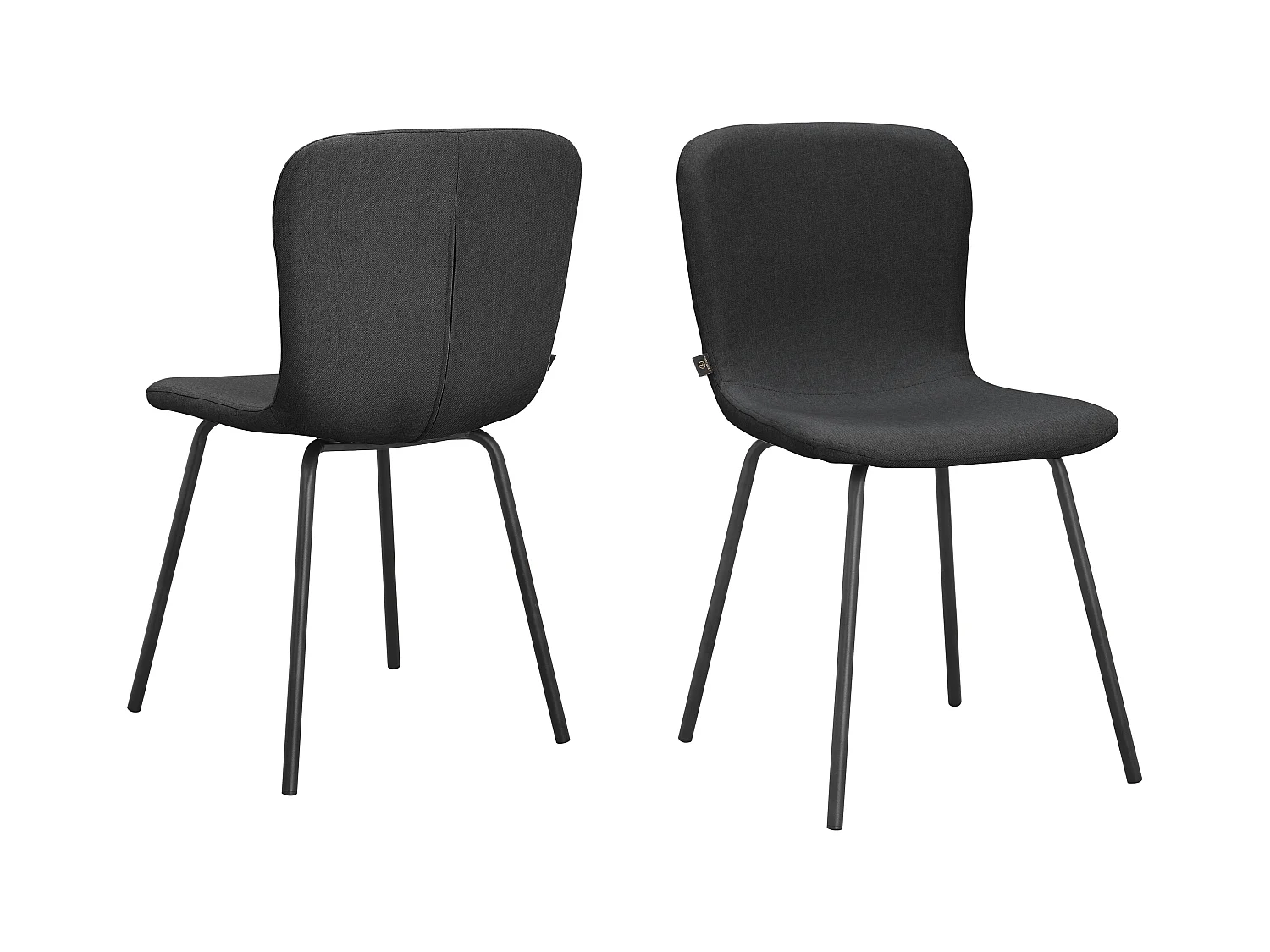 Ulmar | Eetkamerstoel 2 stuks Stof Antraciet