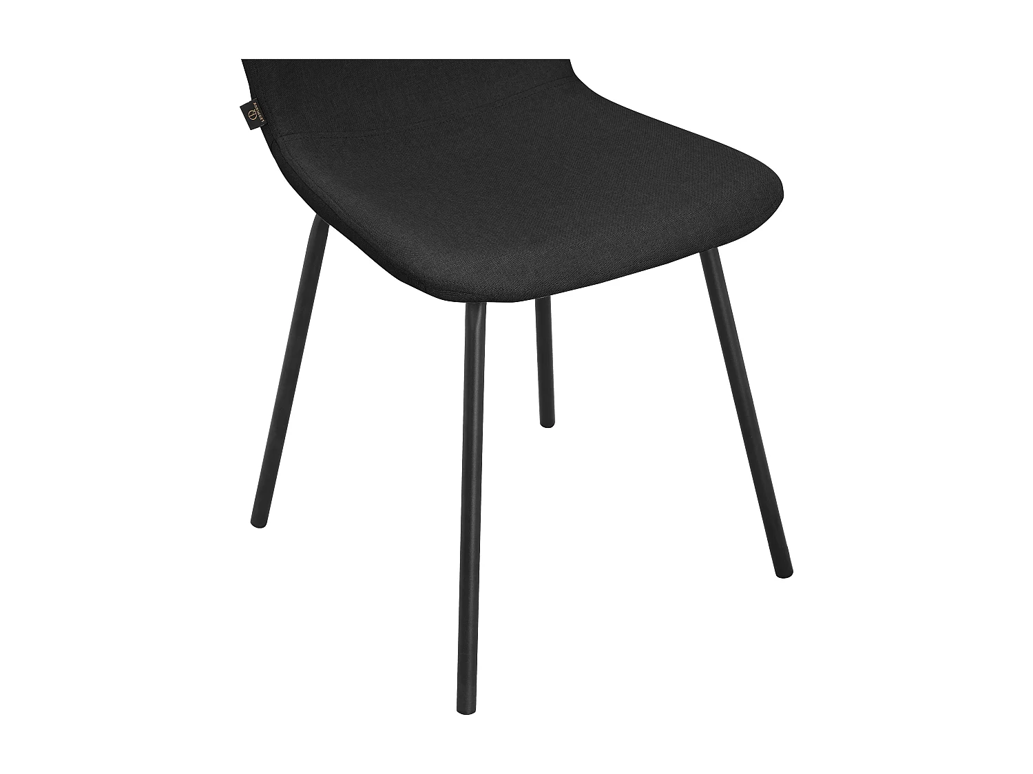 Ulmar | Lot de 2 chaises de salle à manger en tissu anthracite
