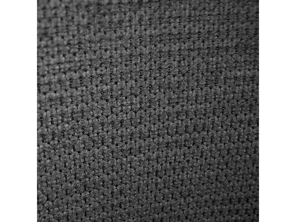 Kety eetkamerstoel in donkergrijze microvezel met zwarte metalen poten