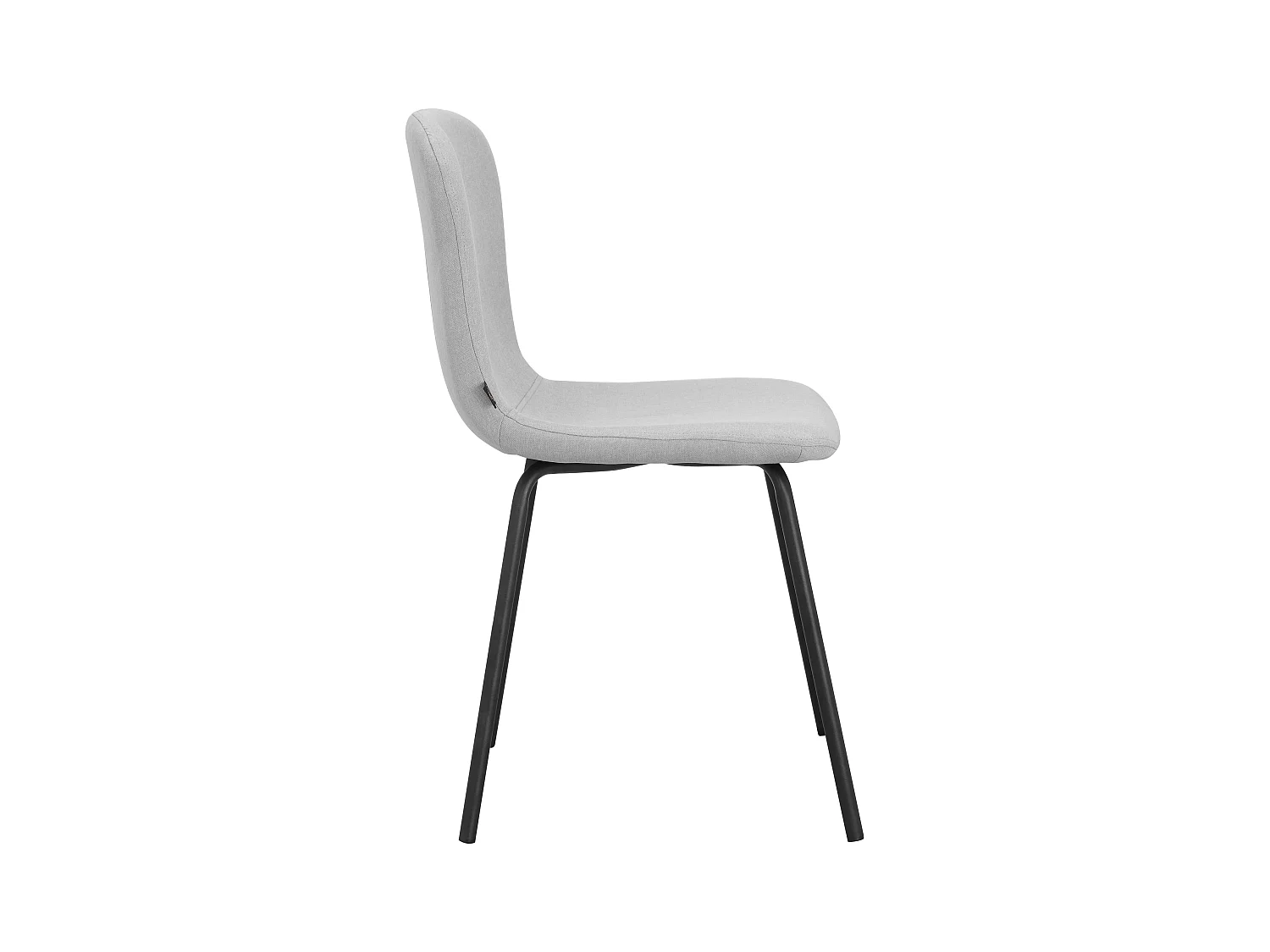 Ulmar | Sedia da pranzo confezione da 2 Tessuto Grigio chiaro