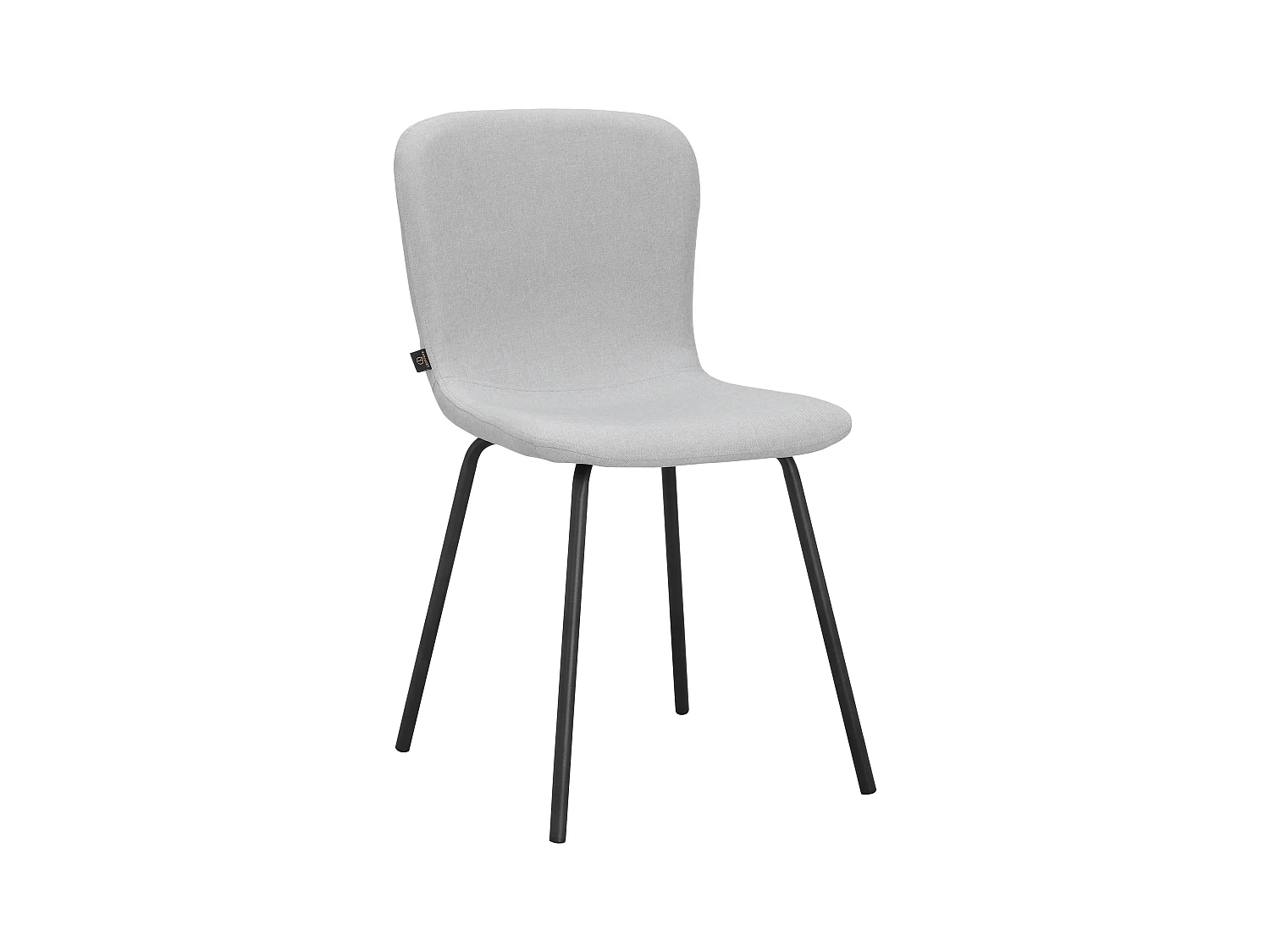 Ulmar | Sedia da pranzo confezione da 2 Tessuto Grigio chiaro