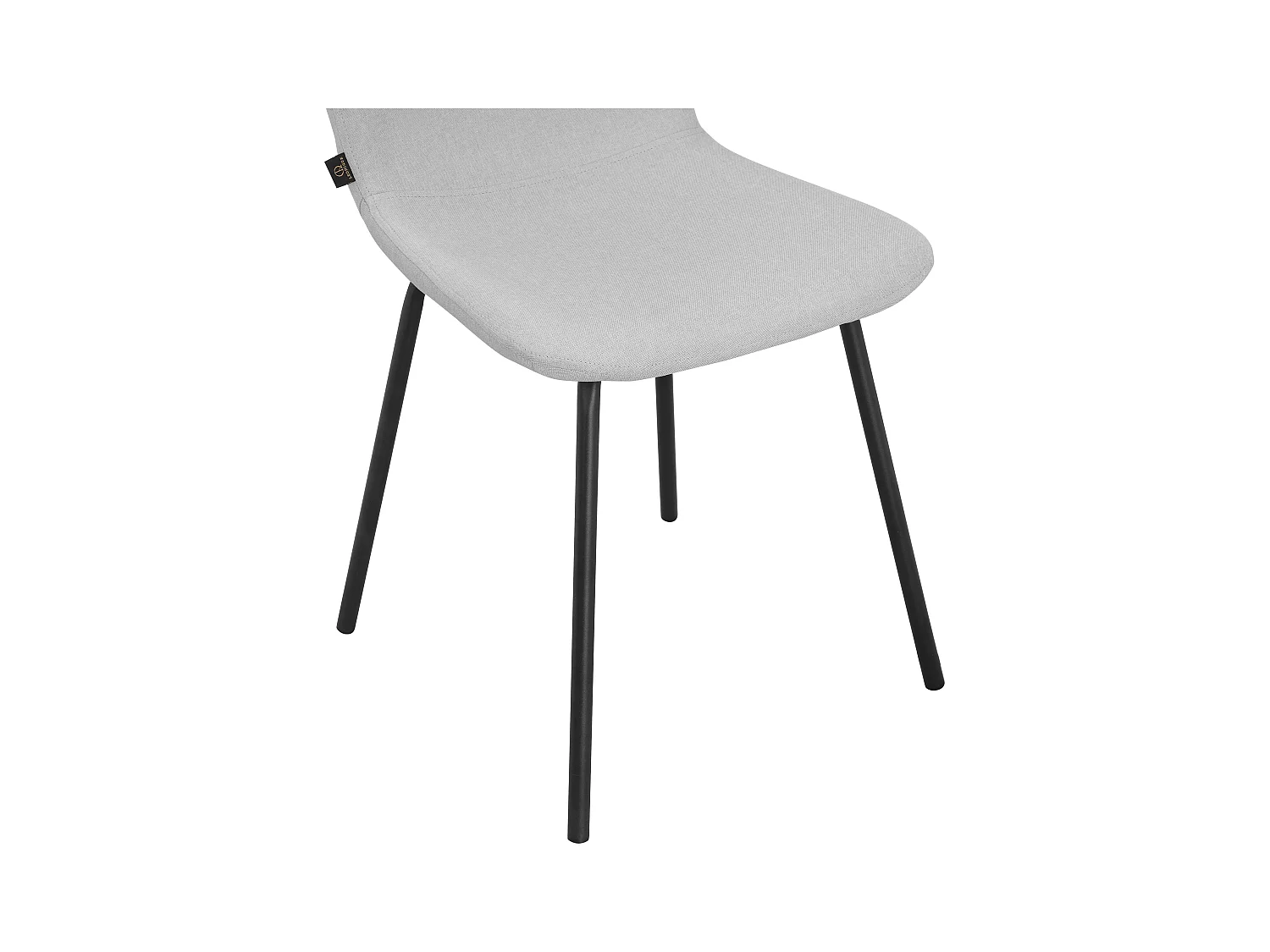 Ulmar | Sedia da pranzo confezione da 2 Tessuto Grigio chiaro