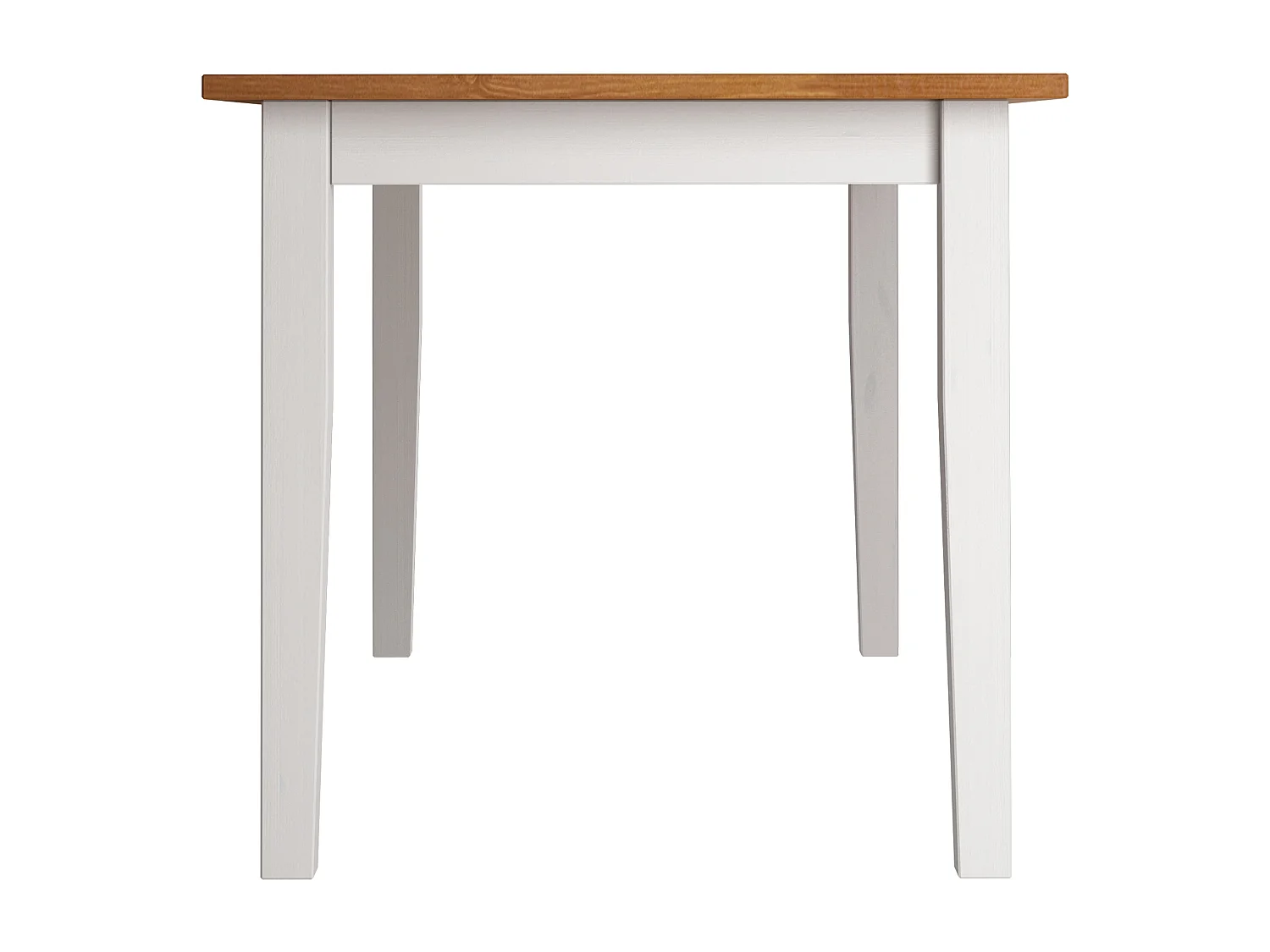 DAKOTA-Tafel 160x80 cm Wit gebeitst