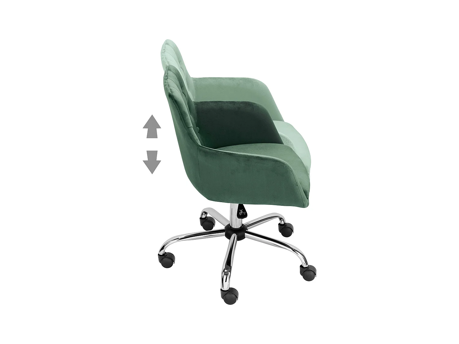Perry | Kantoor Fauteuil D.Groen Velours