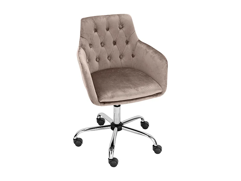 Perry | Sillón de oficina Taupe Velour