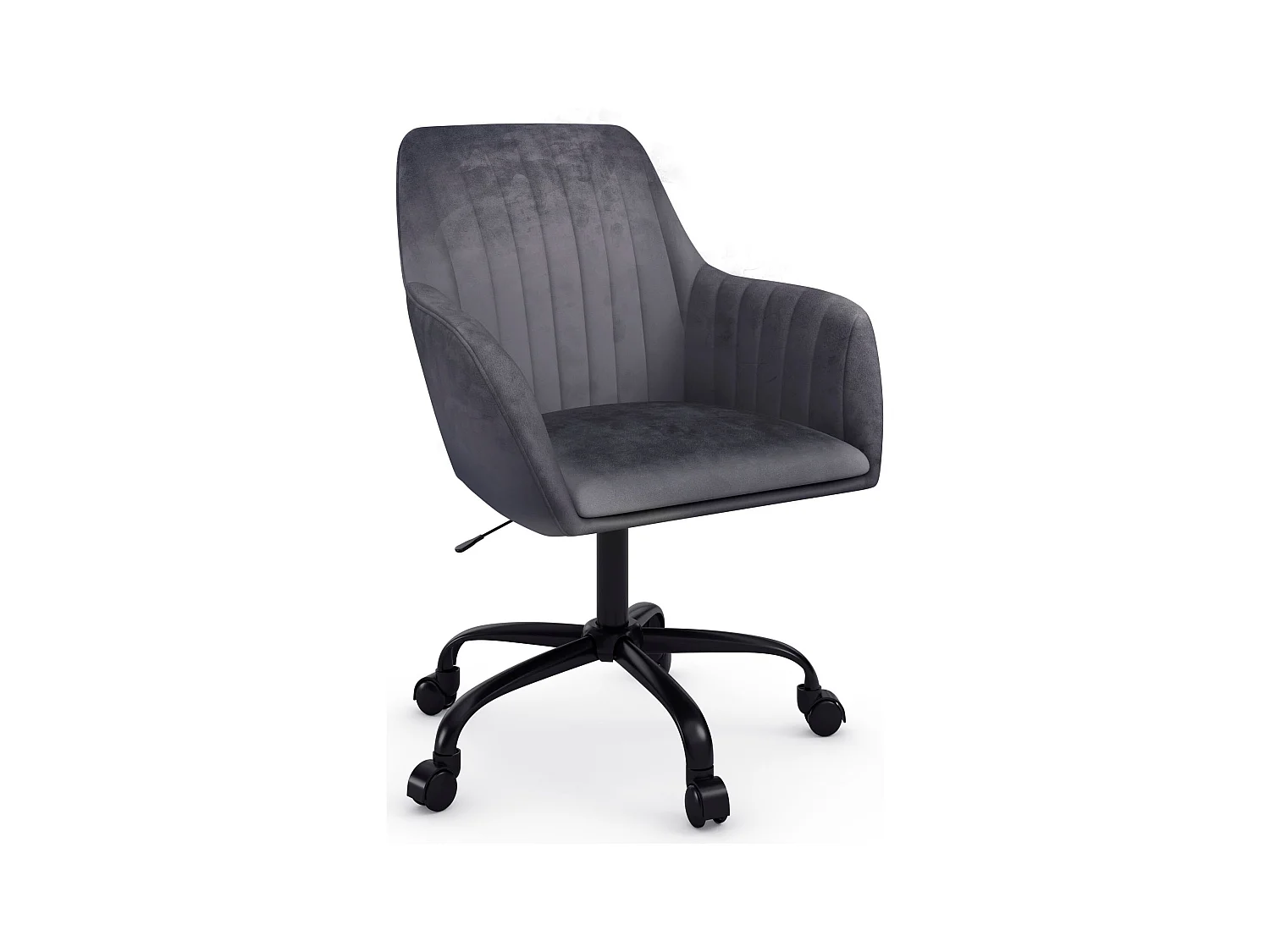 Perry2 | Fauteuil de bureau Anthracite Velour