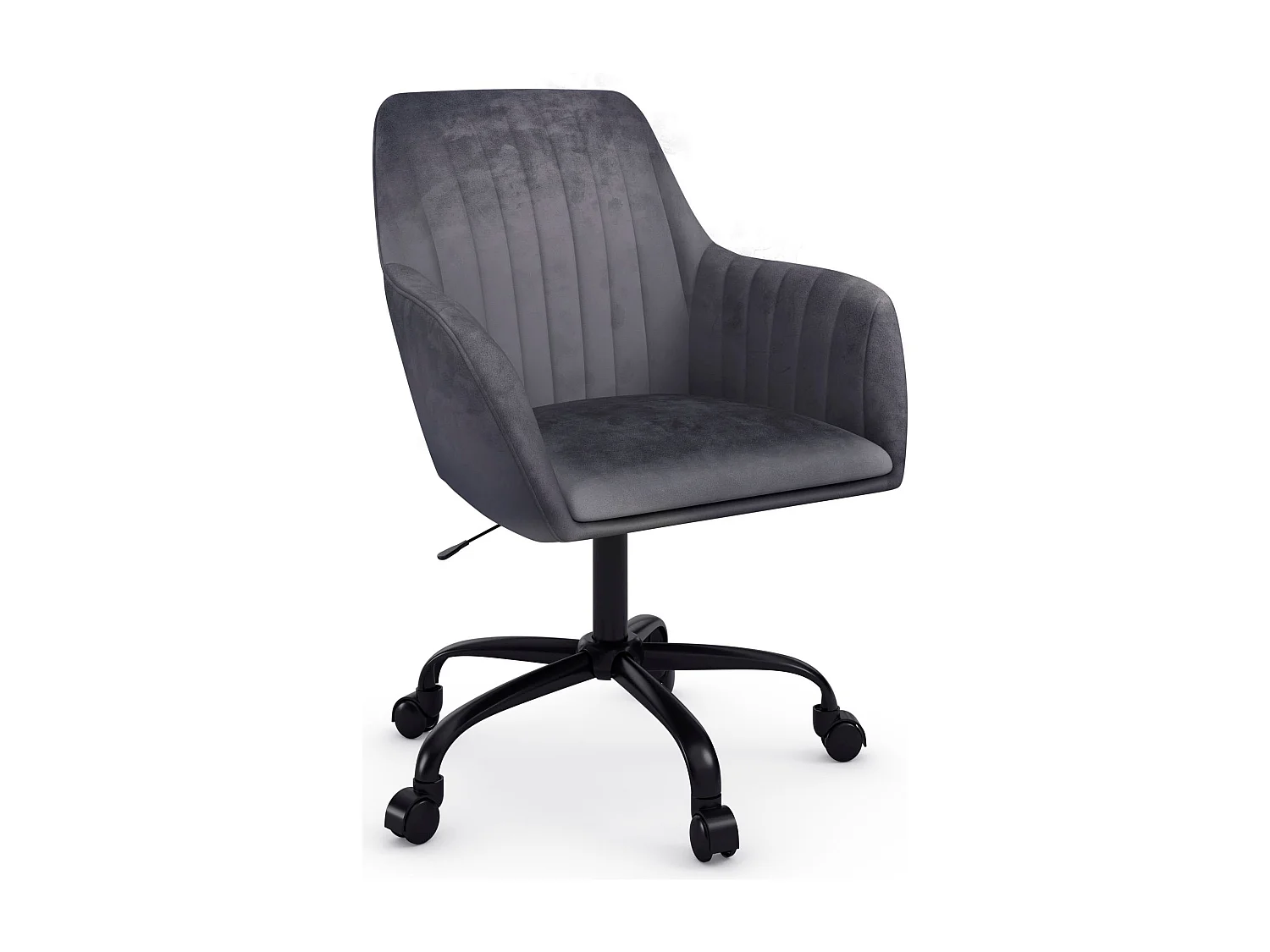 Perry2 | Fauteuil de bureau Anthracite Velour