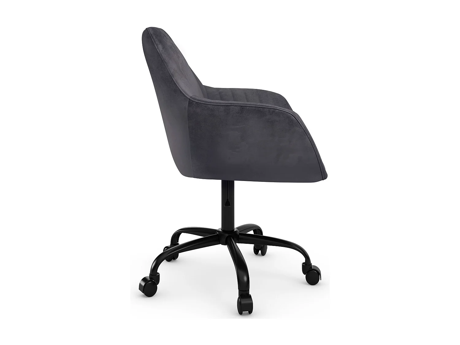Perry2 | Fauteuil de bureau Anthracite Velour