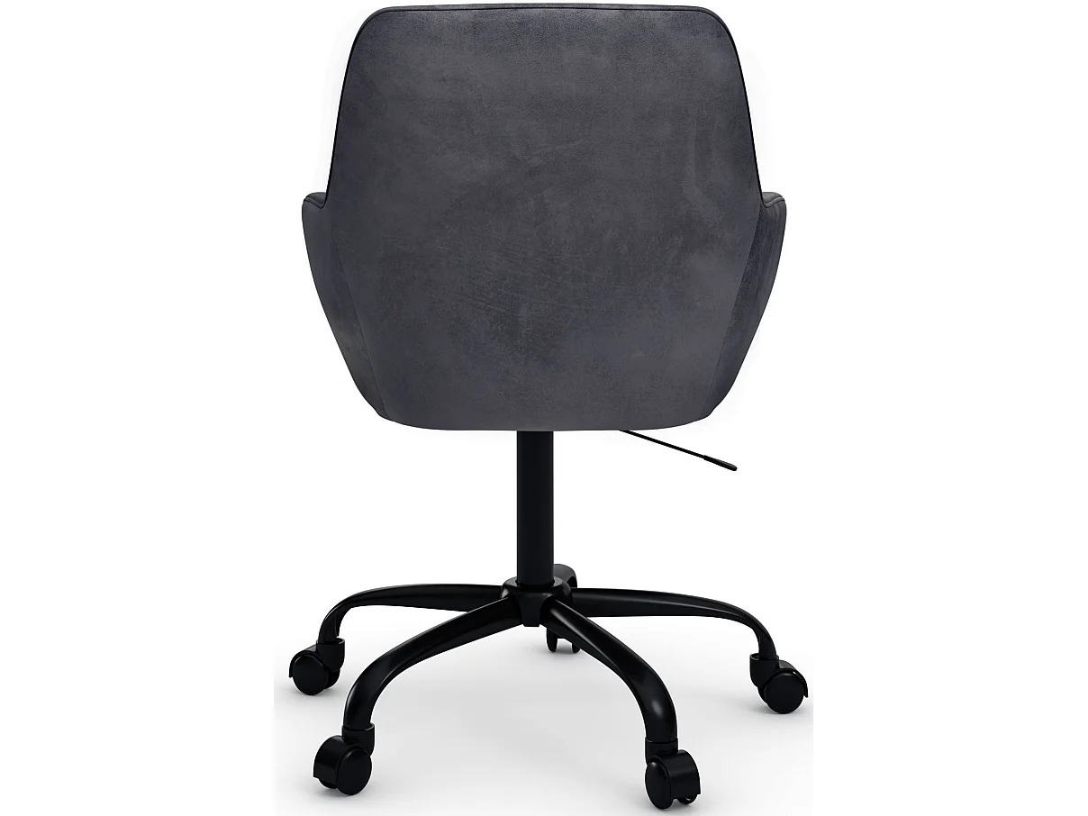 Perry2 | Fauteuil de bureau Anthracite Velour