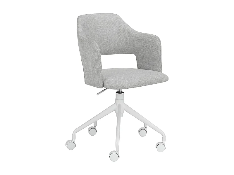 Sanna | Chaise de bureau en métal gris clair