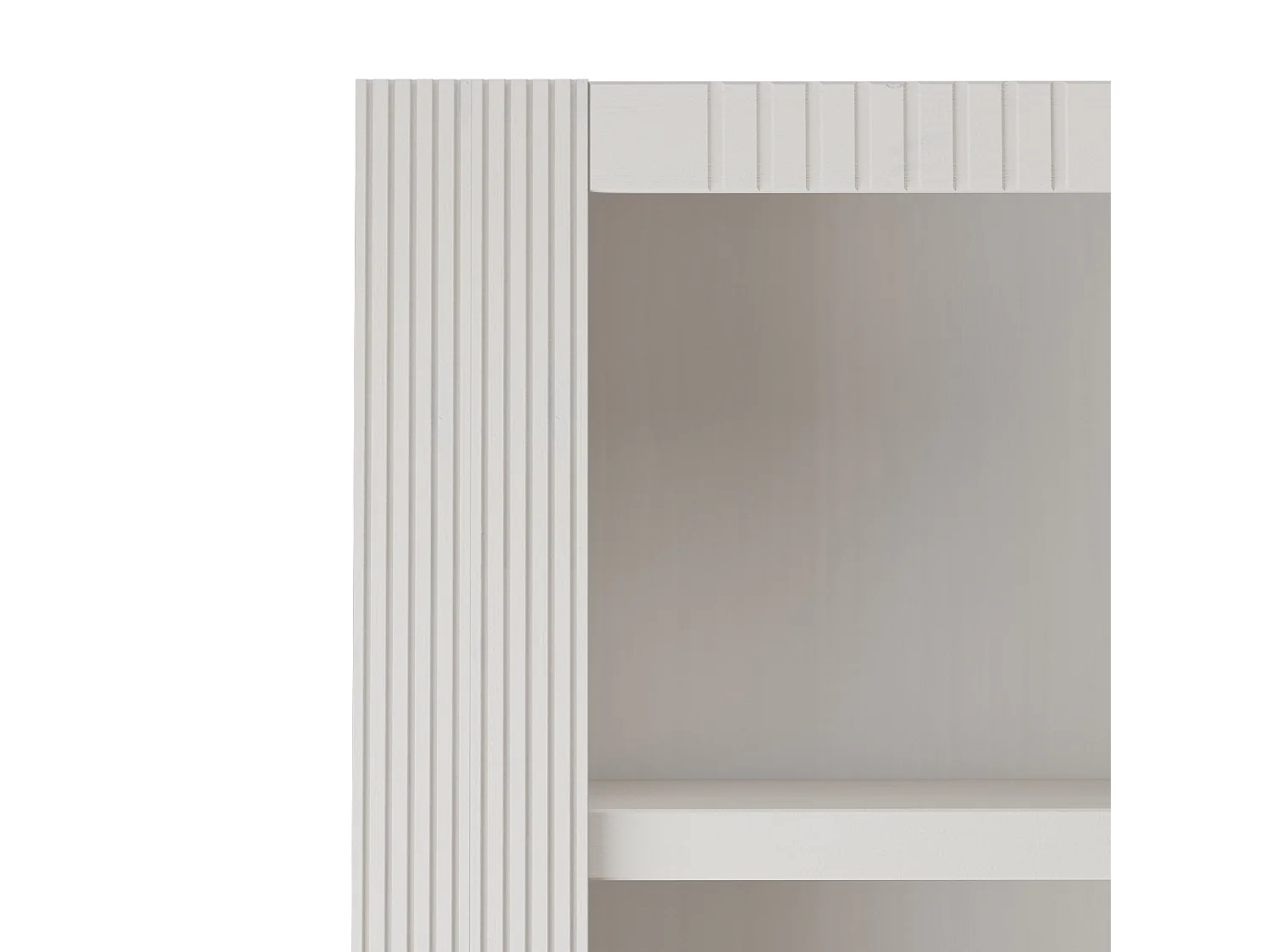 Billie | Rallonge de bibliothèque avec 5 étagères en blanc sapin