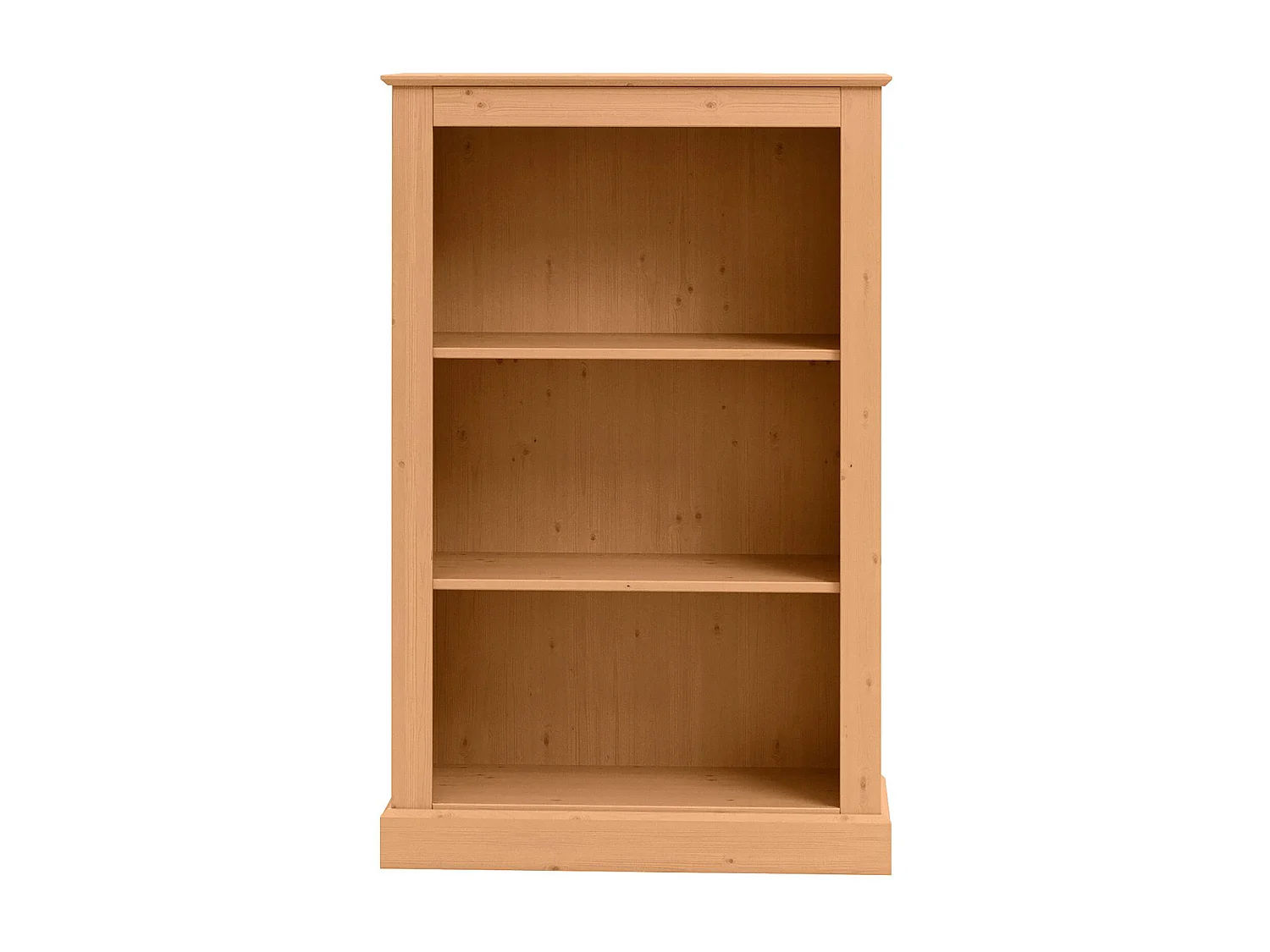 Mille | Librería con 2 estantes en naturaleza de pino