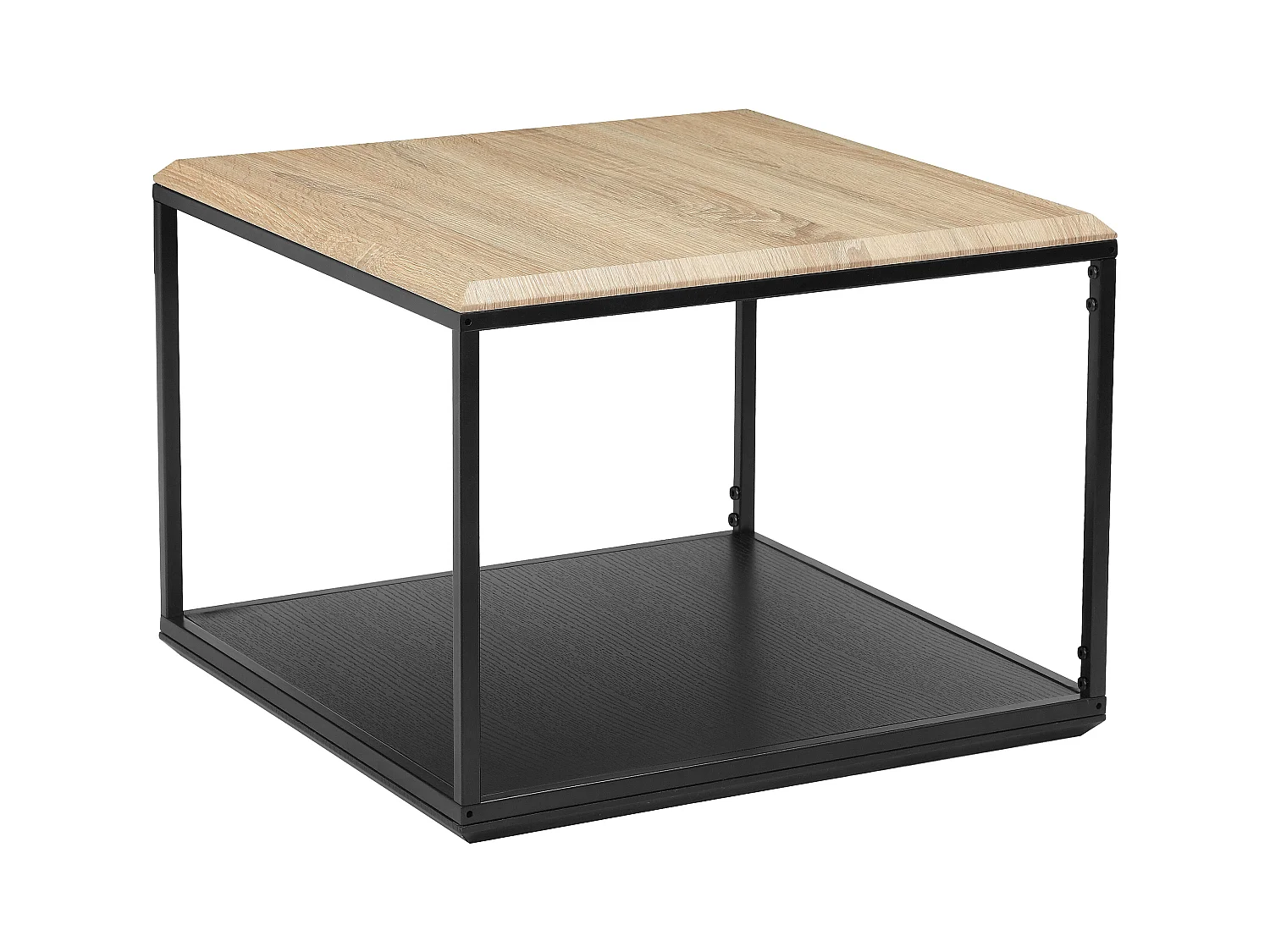 Taion | Tavolino da caffè quadrato in rovere look nero