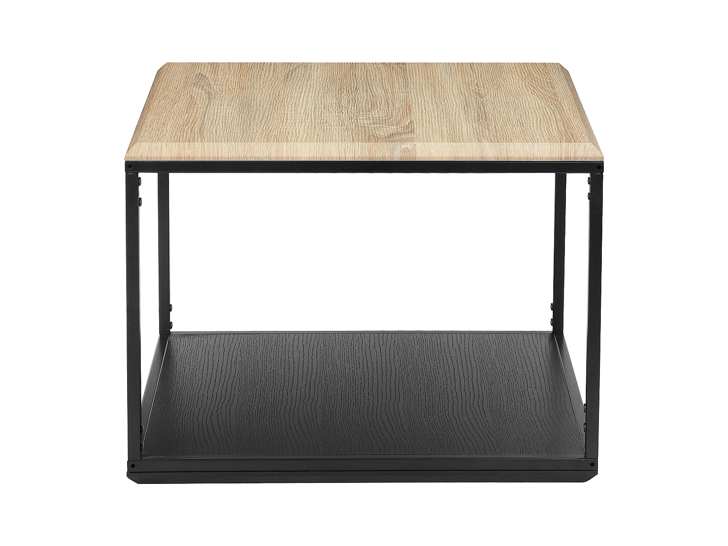 Taion | Tavolino da caffè quadrato in rovere look nero