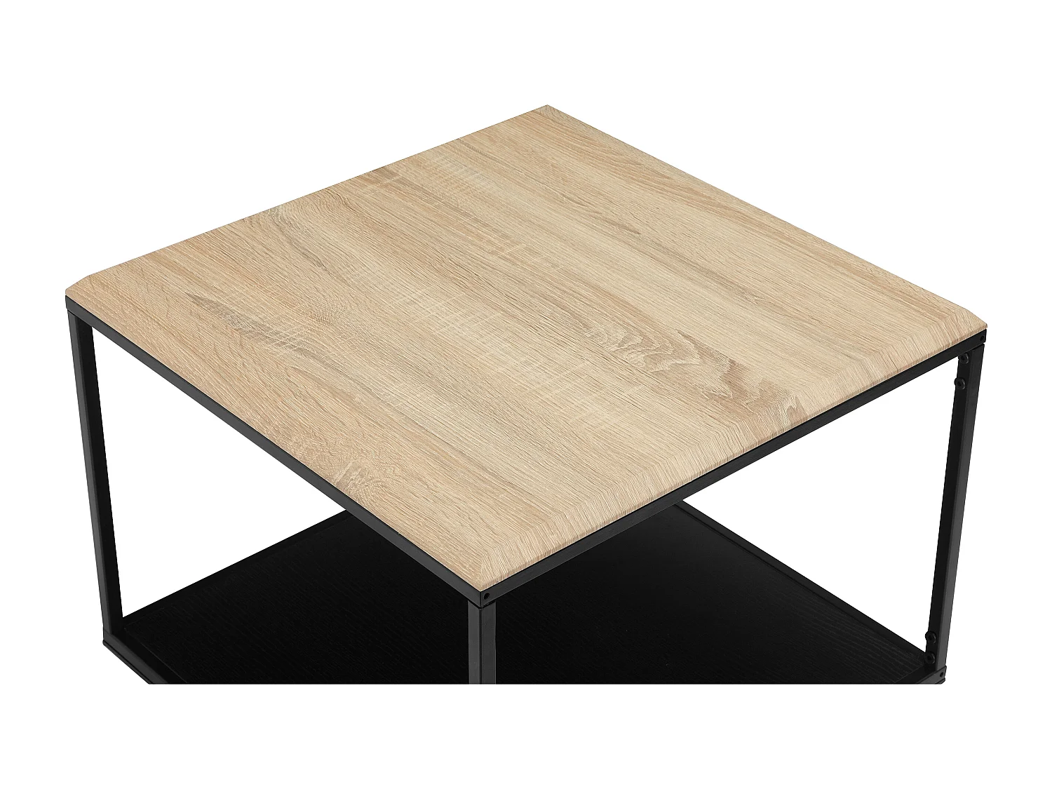 Taion | Table basse carrée chêne aspect noir