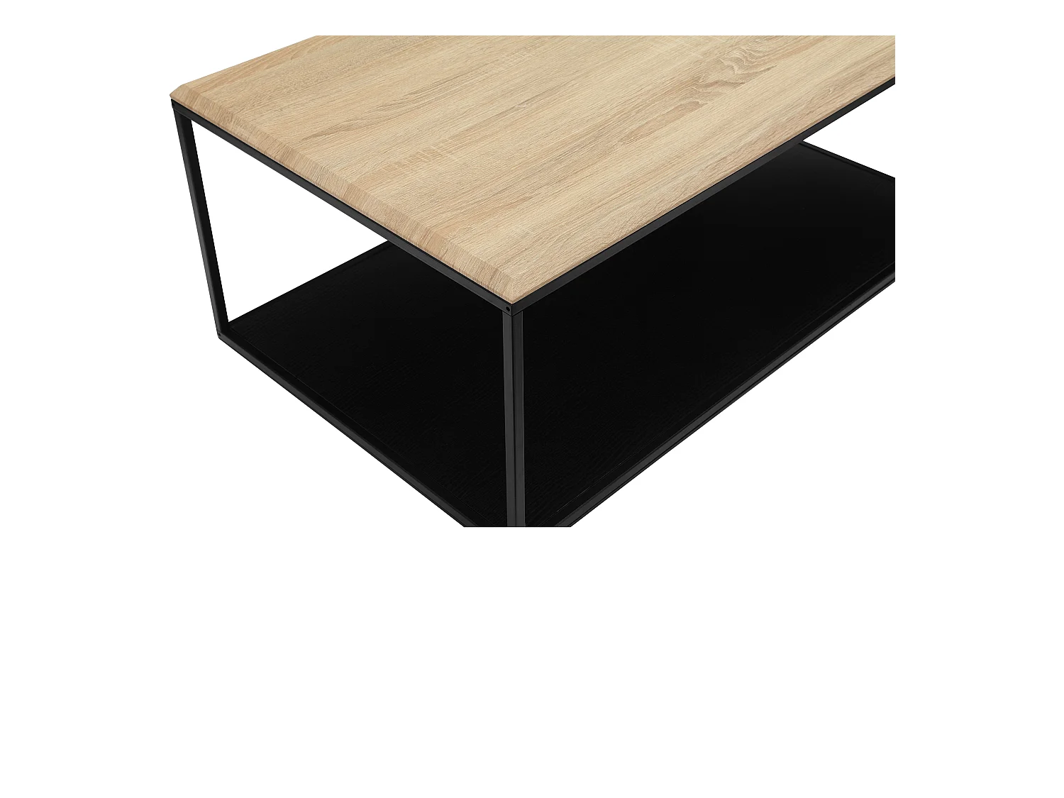 Nathan | Tavolino da caffè in Rovere look Nero