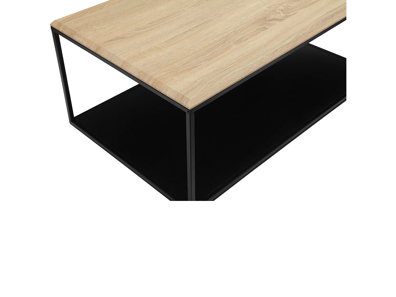 Nathan | Table basse en chêne aspect noir