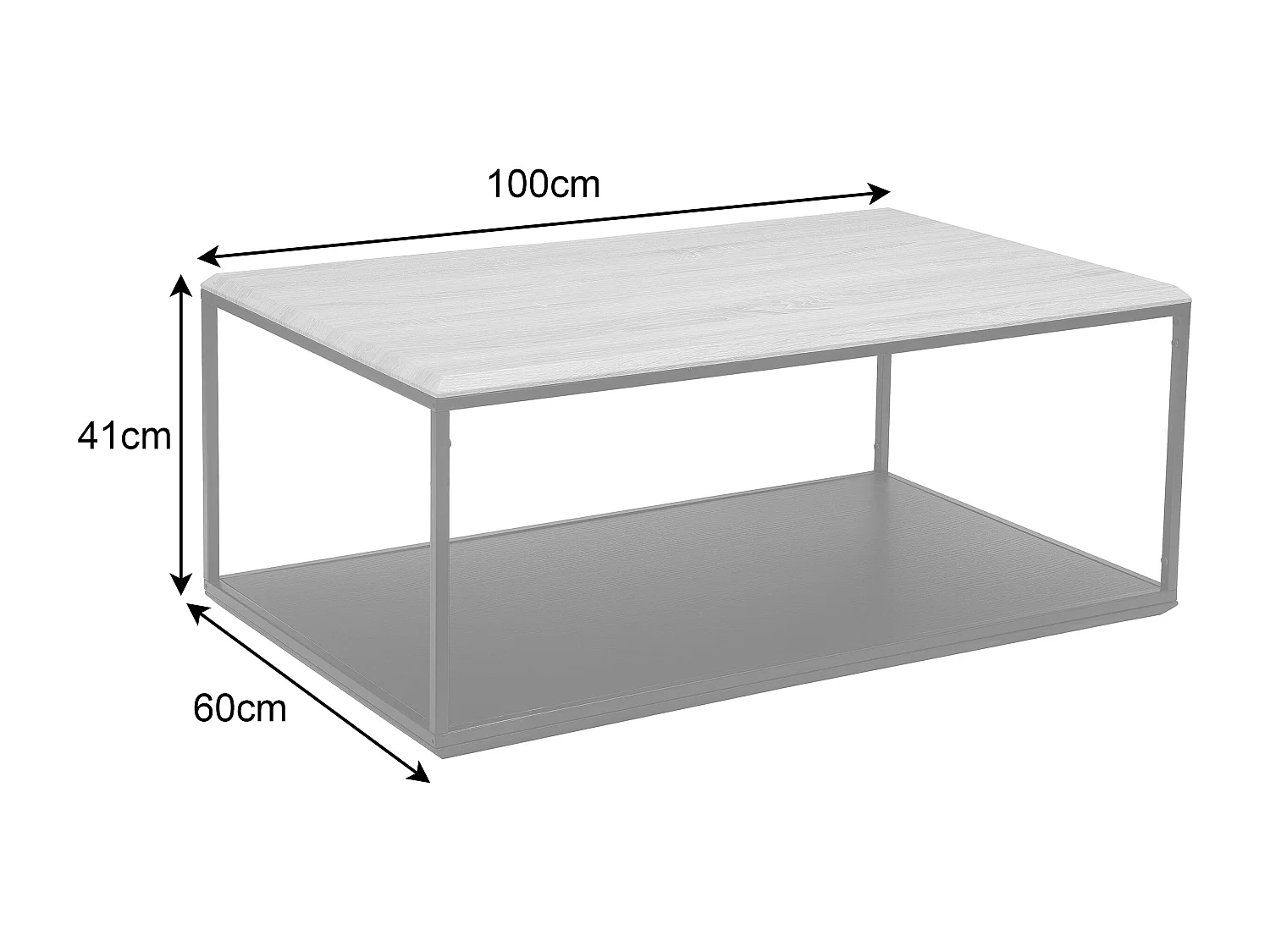 Nathan | Table basse en chêne aspect noir