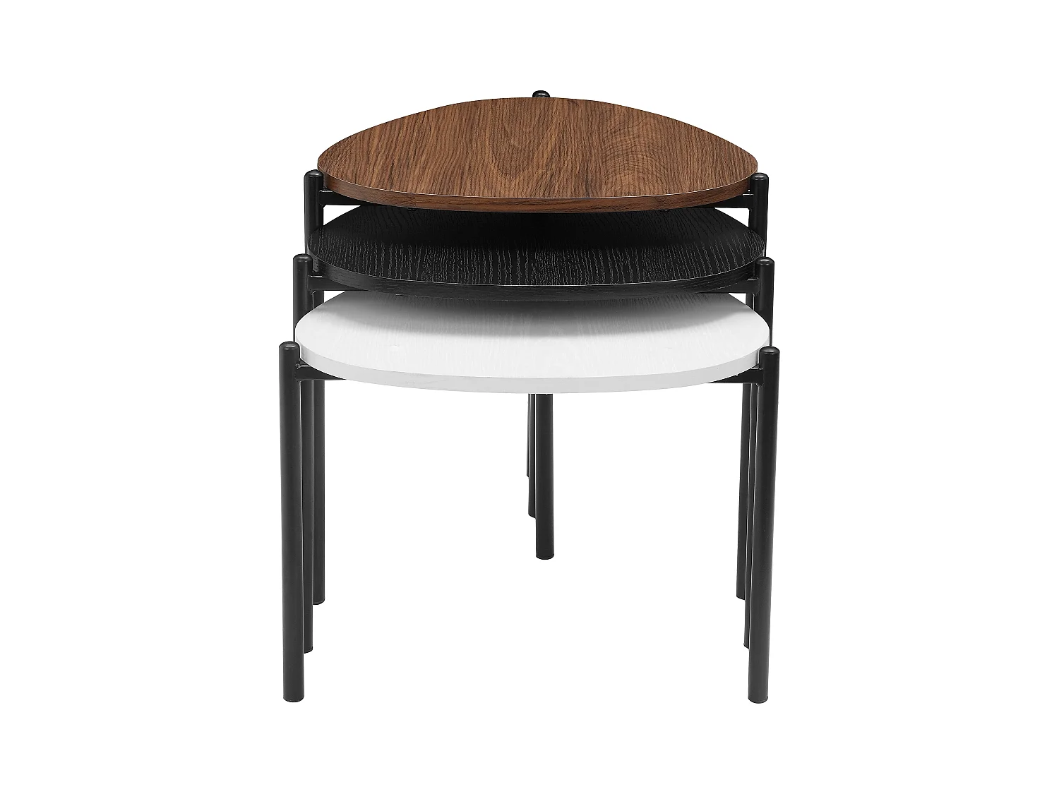 Alek | Tavolino da caffè Set di 3 in multicolore