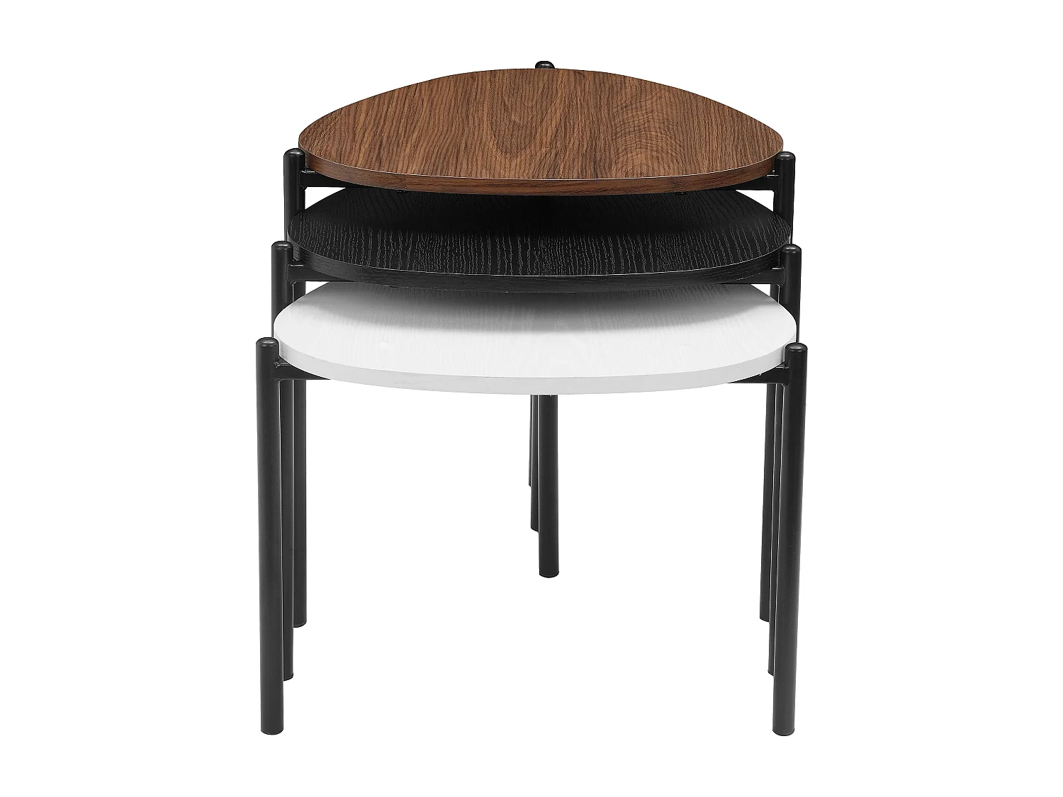 Alek | Set de table basse de 3 en multicolore