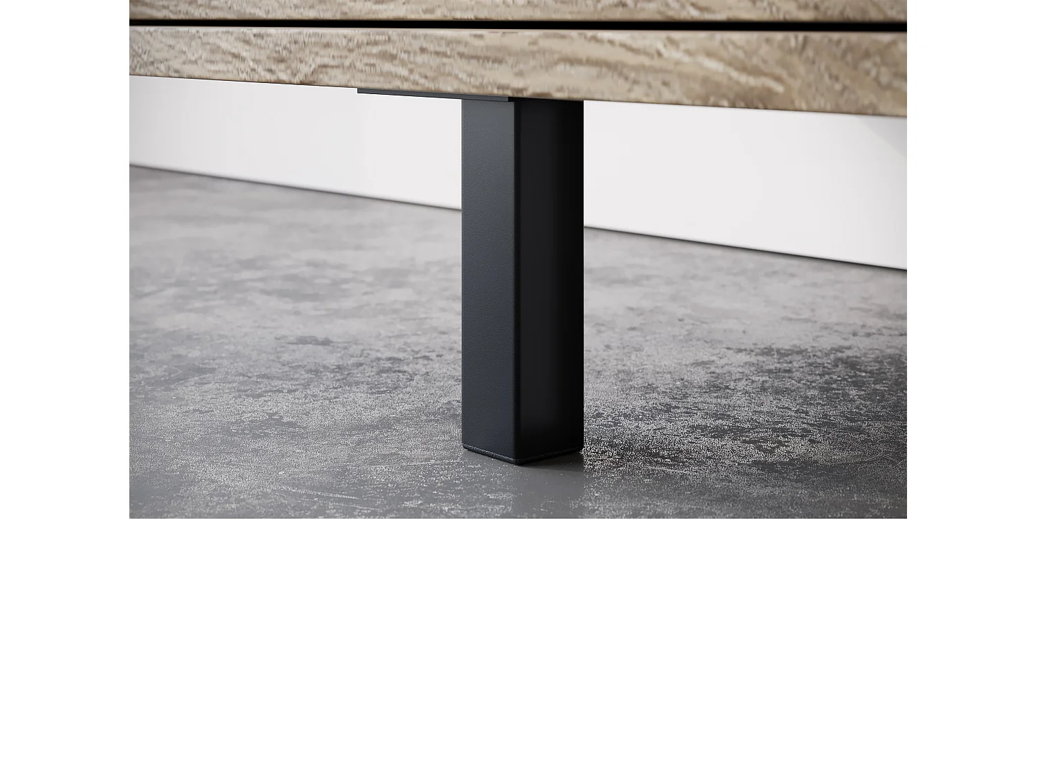 Alberto-TV-meubel 150cm met 2 klepdeuren in Eiken look