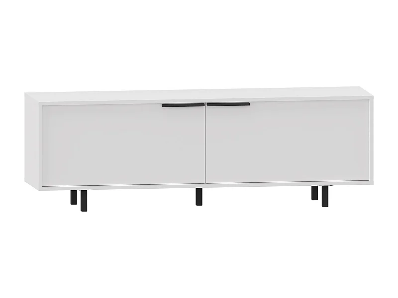 Alberto | Tv-meubel 150 cm met 2 klepdeuren in wit