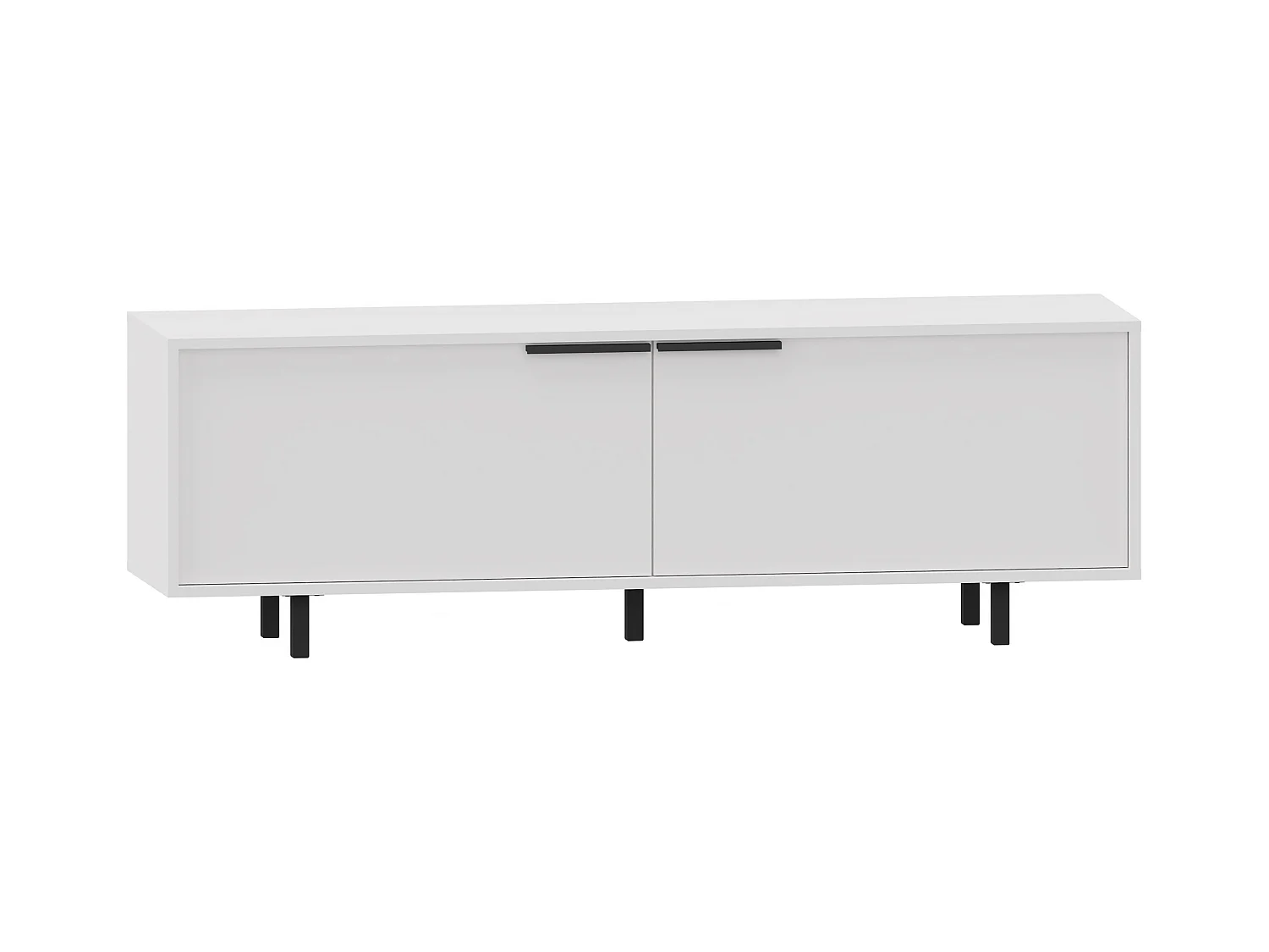 Alberto | Tv-meubel 150 cm met 2 klepdeuren in wit