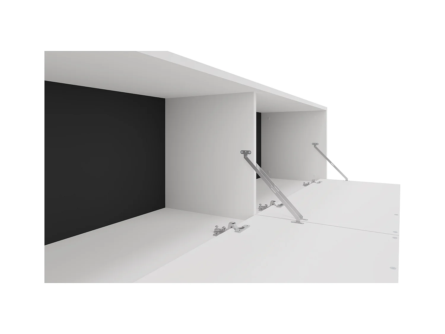 Alberto | Tv-meubel 150 cm met 2 klepdeuren in wit