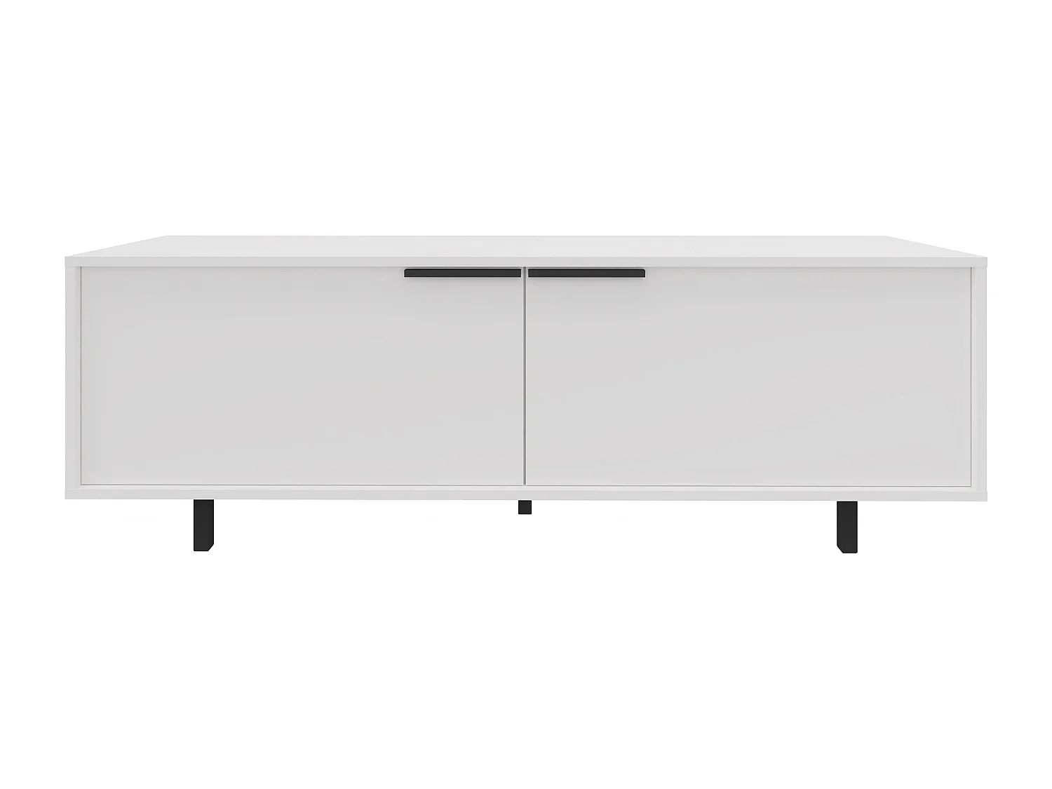 Alberto | Meuble TV 150cm avec 2 Portes à Rabat en Blanc