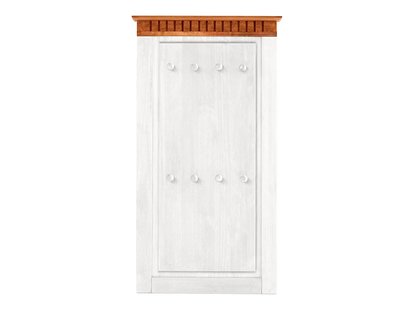 Lisa | Panneau mural blanc naturel en bois de pin