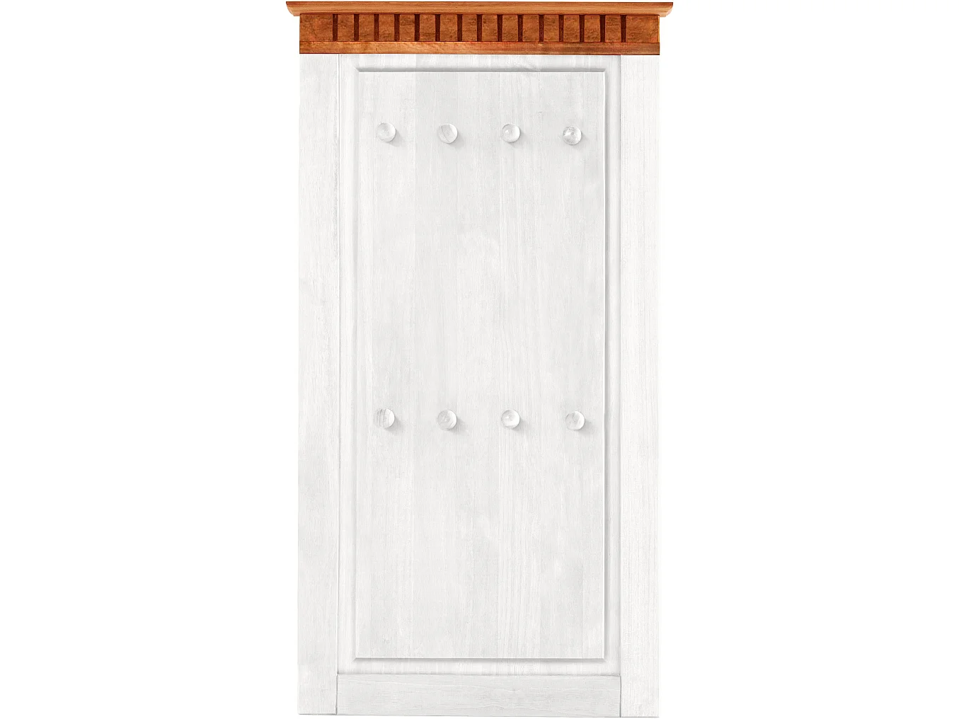 Lisa | Panneau mural blanc naturel en bois de pin