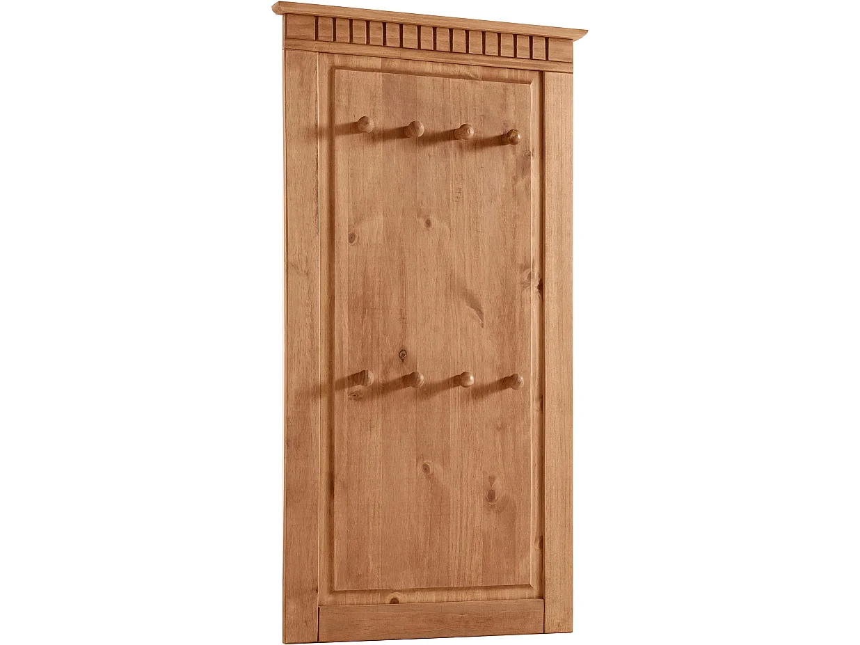 Lisa | Panneau mural en bois de pin avec 8 crochets