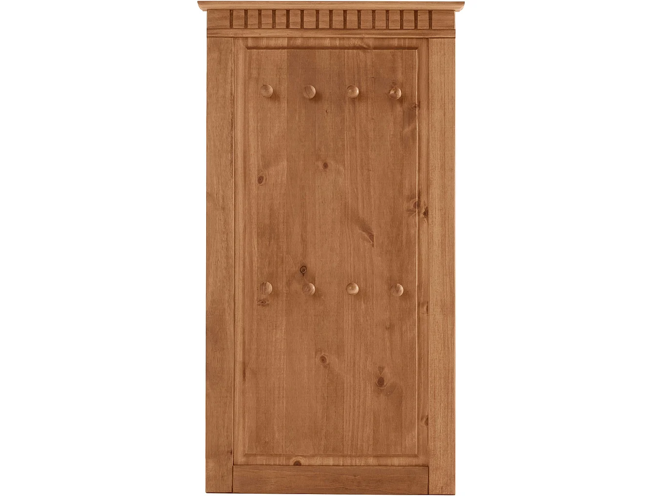 Lisa | Panneau mural en bois de pin avec 8 crochets