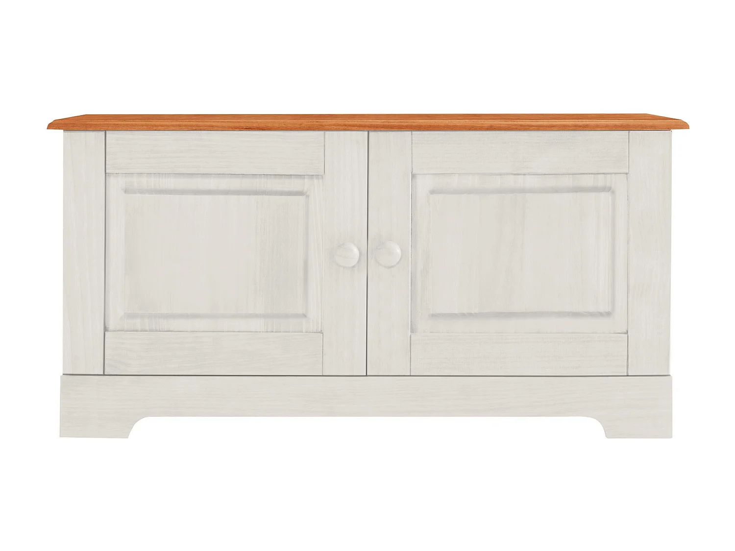 Lisa | Banc avec 2 Portes en Pin Blanc