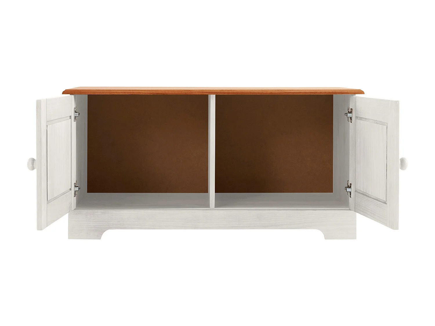 Lisa | Banc avec 2 Portes en Pin Blanc