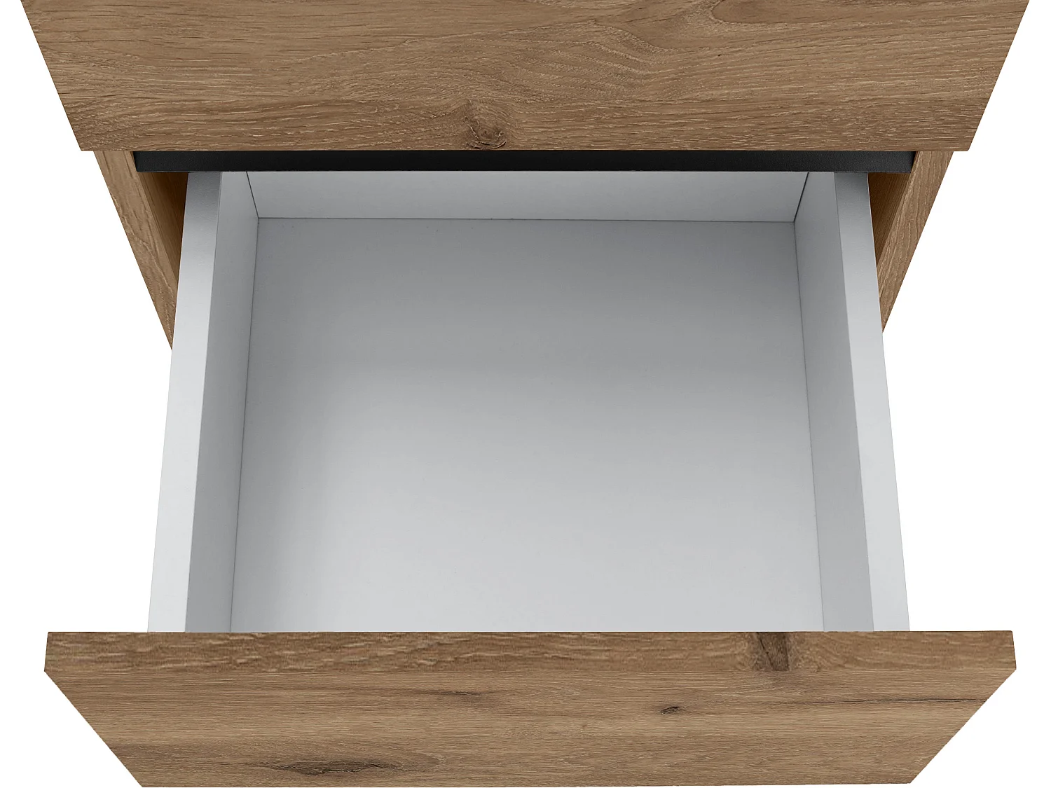 Wisla  | Meuble de salle de bain avec 2 portes et 1 tiroir aspect chêne