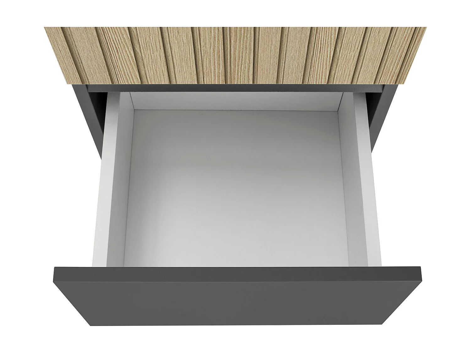 Wisla  | Meuble de salle de bain avec 2 portes en aspect bois anthracite