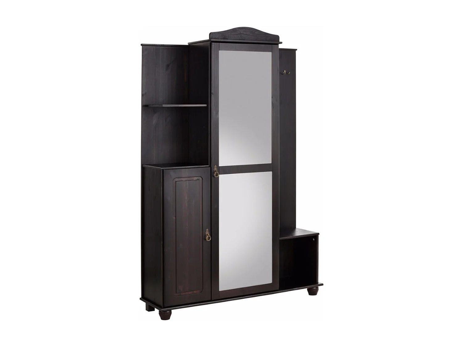 Finca | Armoire compacte avec miroir en pin havane