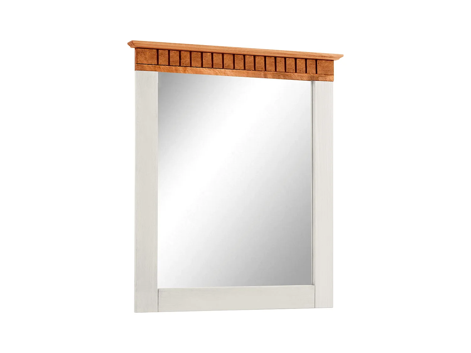 Lisa-Spiegel voor wand in grenen wit