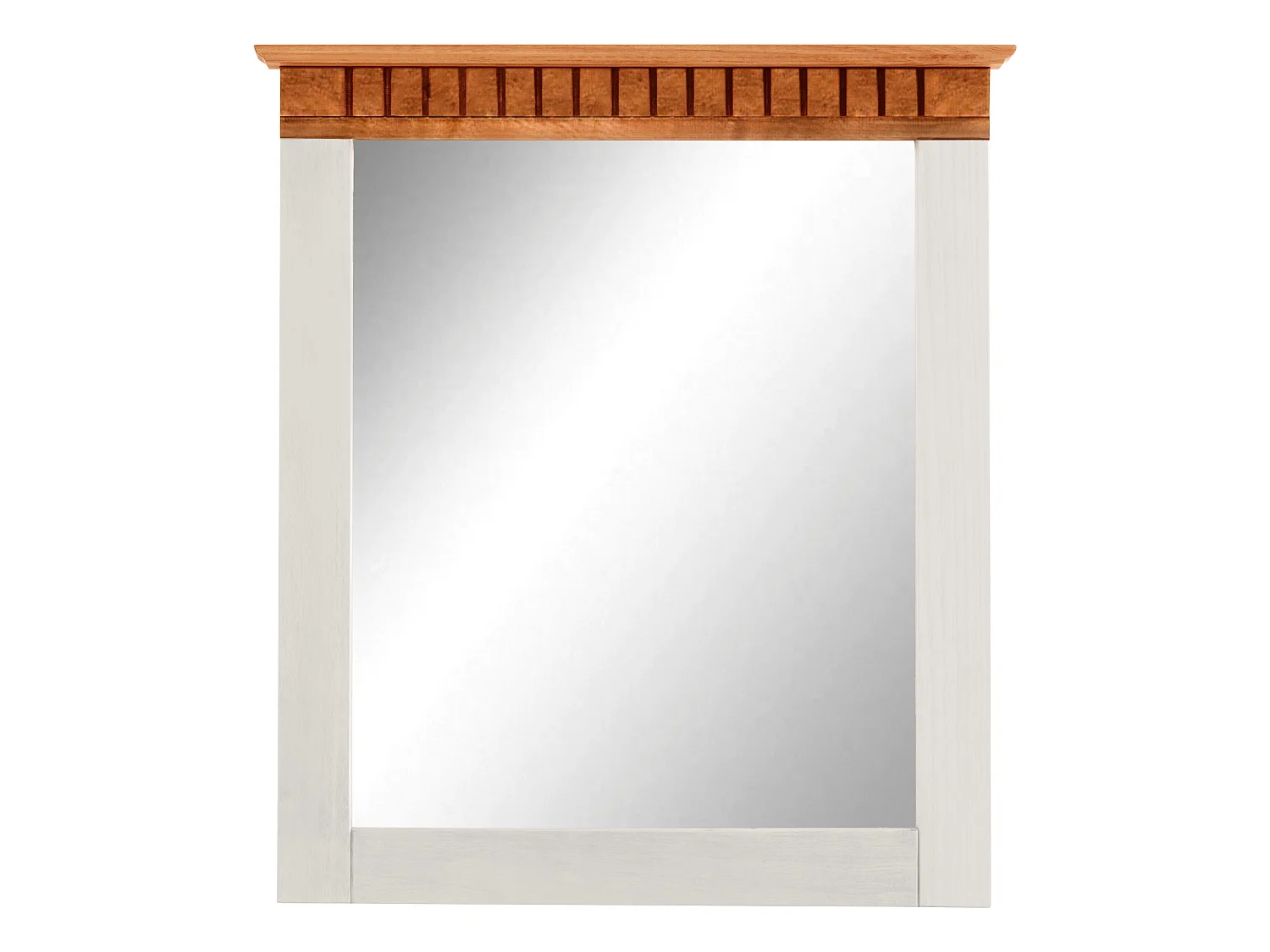 Lisa-Spiegel voor wand in grenen wit