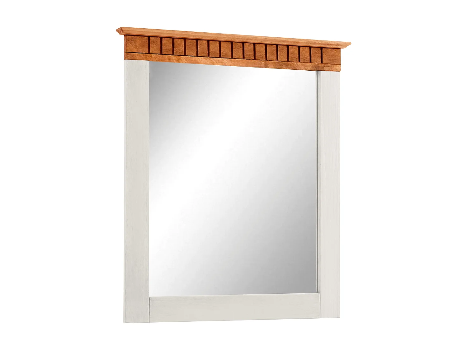 Lisa-Spiegel voor wand in grenen wit