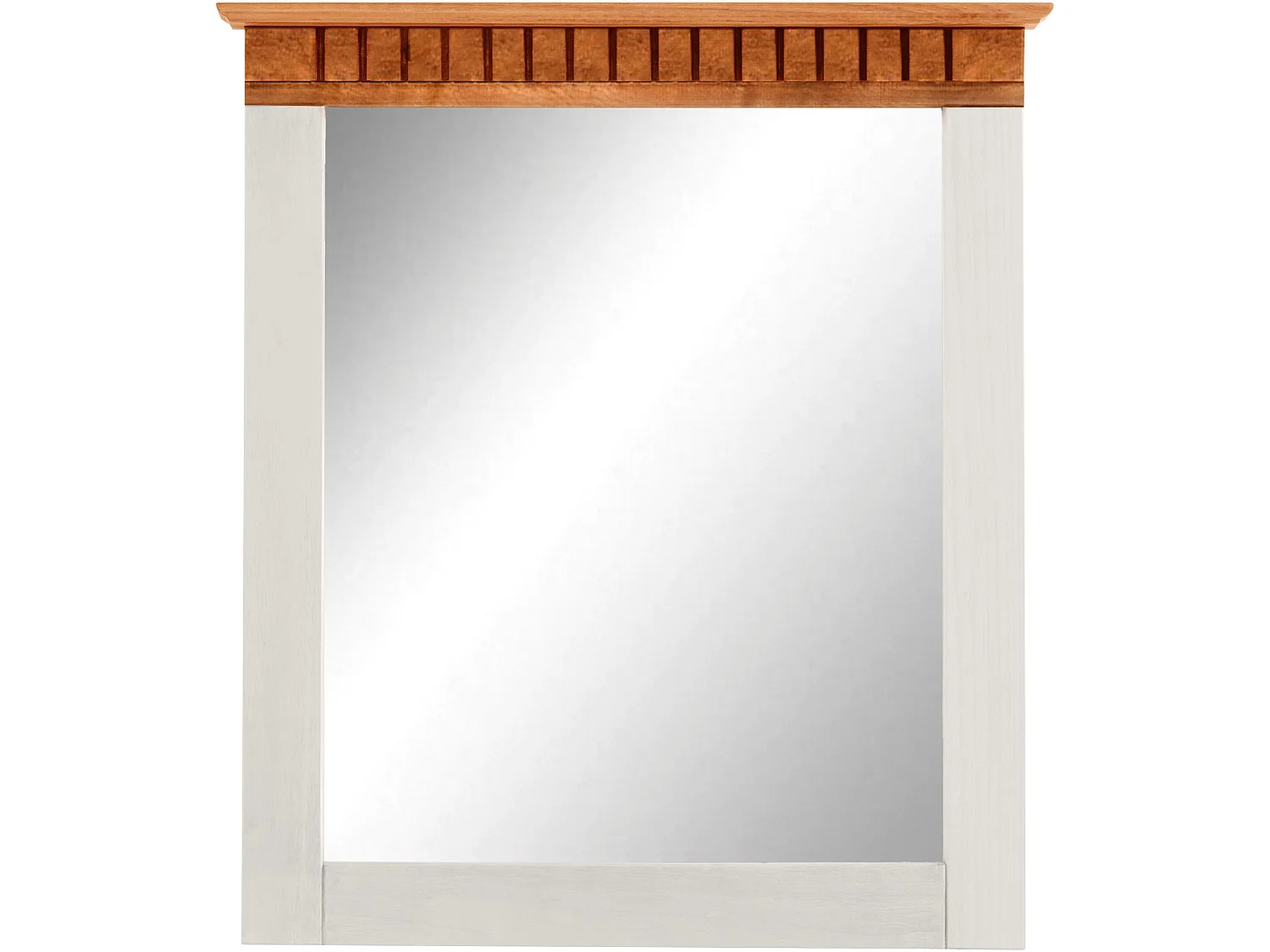 Lisa-Spiegel voor wand in grenen wit